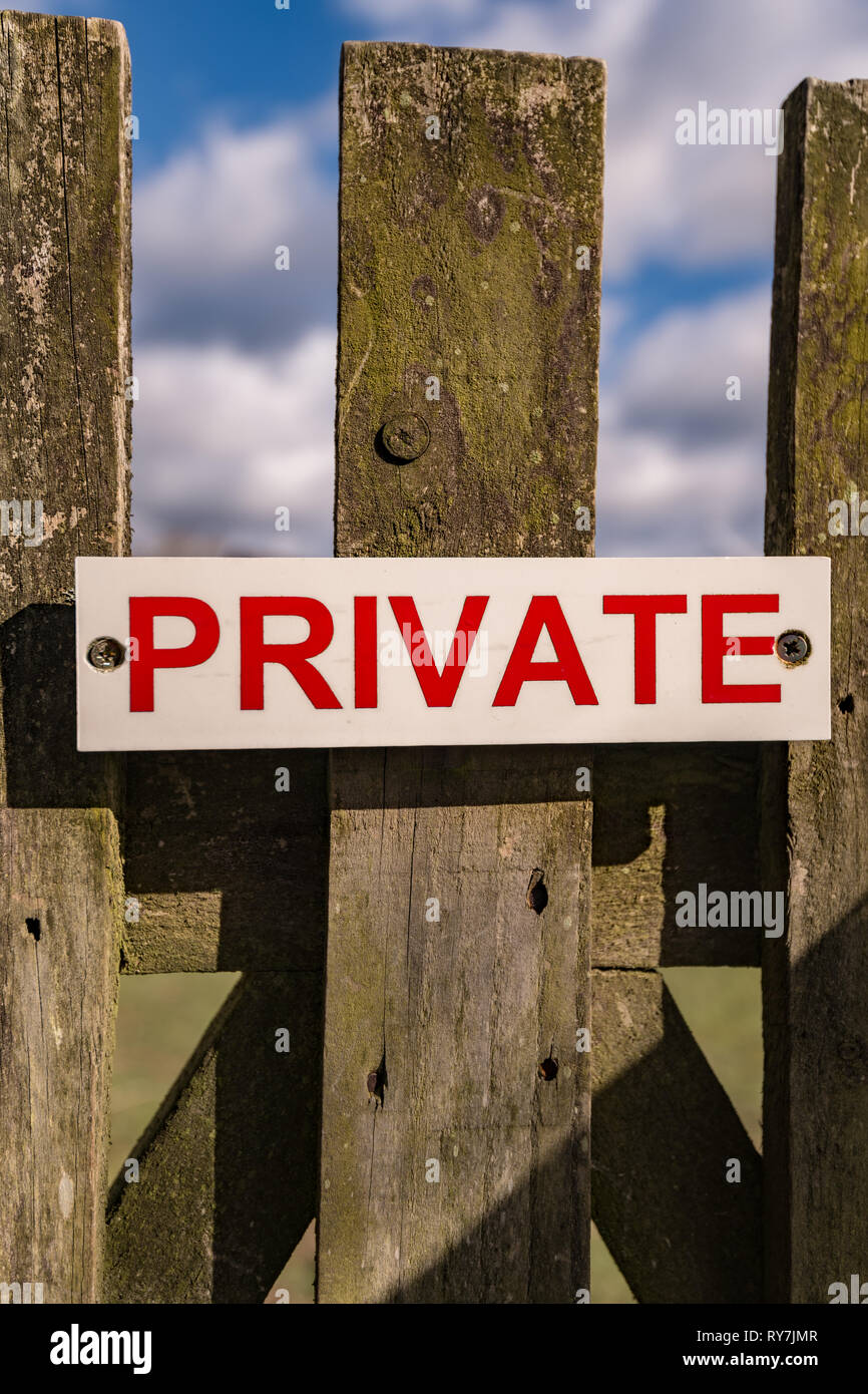 Private property sign Stock Photo - Alamy