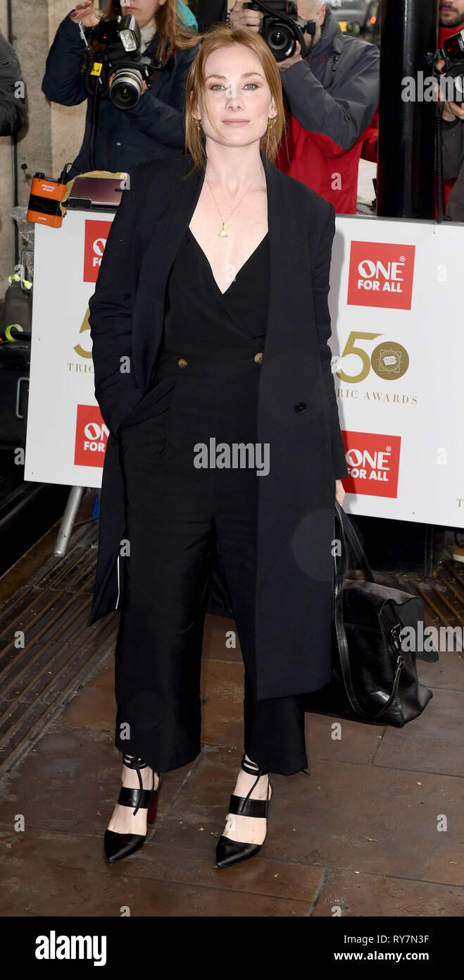 Photo Must Be Credited ©Alpha Press 079965 12/03/2019 Rosie Marcel  at The Tric Awards 50th Anniversary 2019 held at The Grosvenor House Hotel in London Stock Photo
