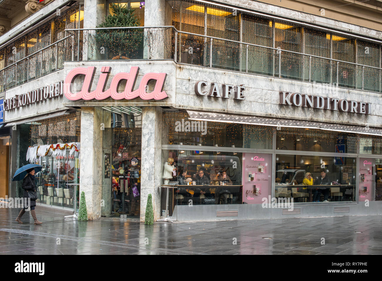 Aida one of Vienna's most famous cafe chains, Vienna, Austria, Europe Stock Photo