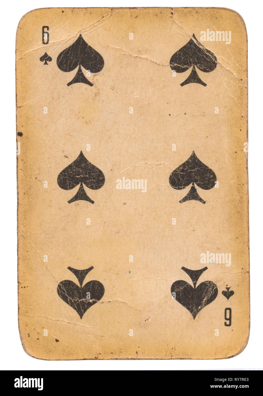 6 of spades playing card hires stock photography and images
