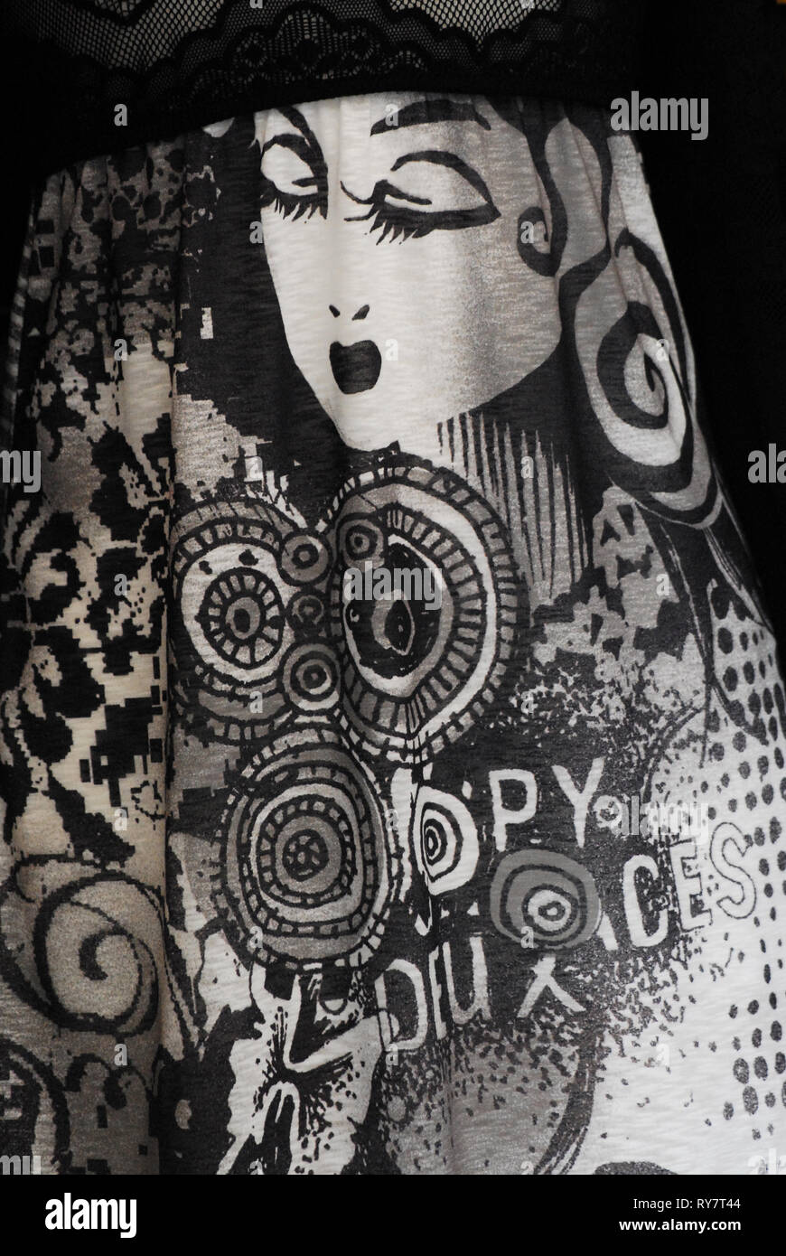 A legacy from my mother is this beautiful black and white hand made ...
