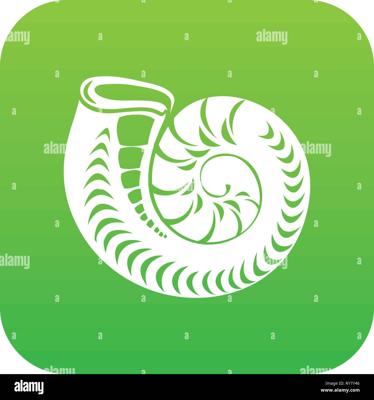 Round shell icon, simple style Stock Vector Image & Art - Alamy