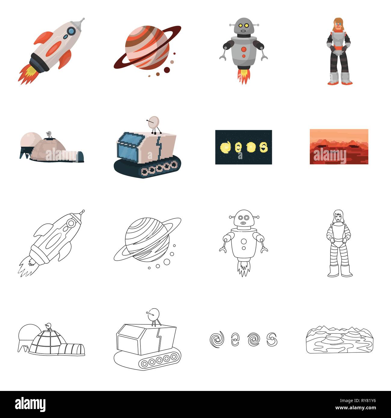 Moon base robot hi-res stock photography and images - Alamy
