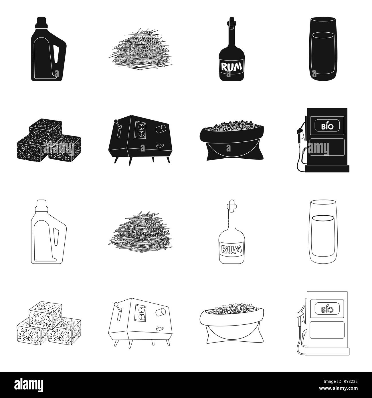 household,bagasse,rum,juice,cube,juicer,piece,petrol,chemicals,raw