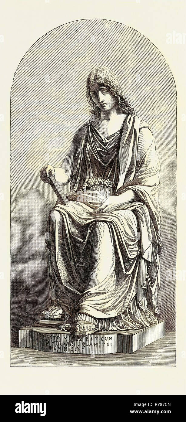 Memory Marble Statue, the International Exhibition 1862 Stock Photo