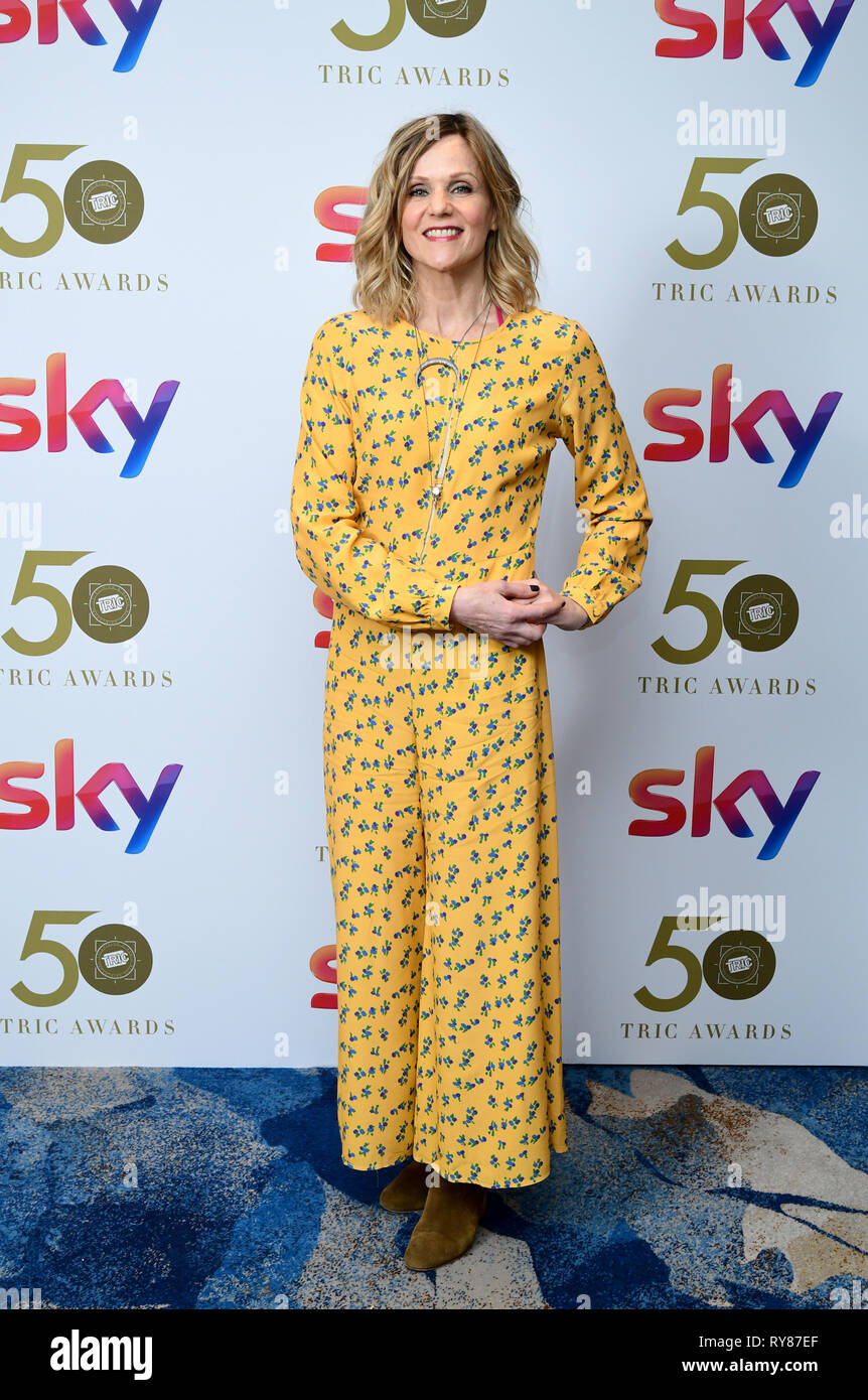 Linda Barker Attending The Tric Awards 2019 50th Birthday Celebration Held At The Grosvenor