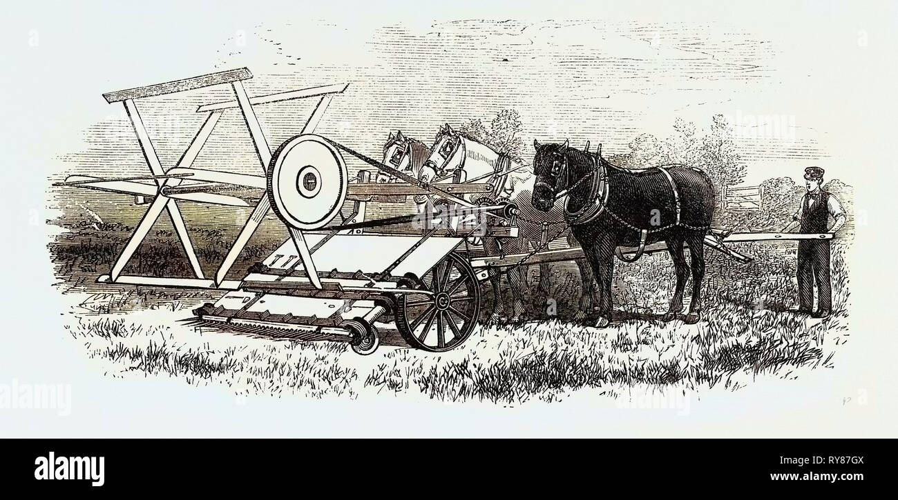 The International Exhibition Croskill's Bell's Reaping Machine 1862