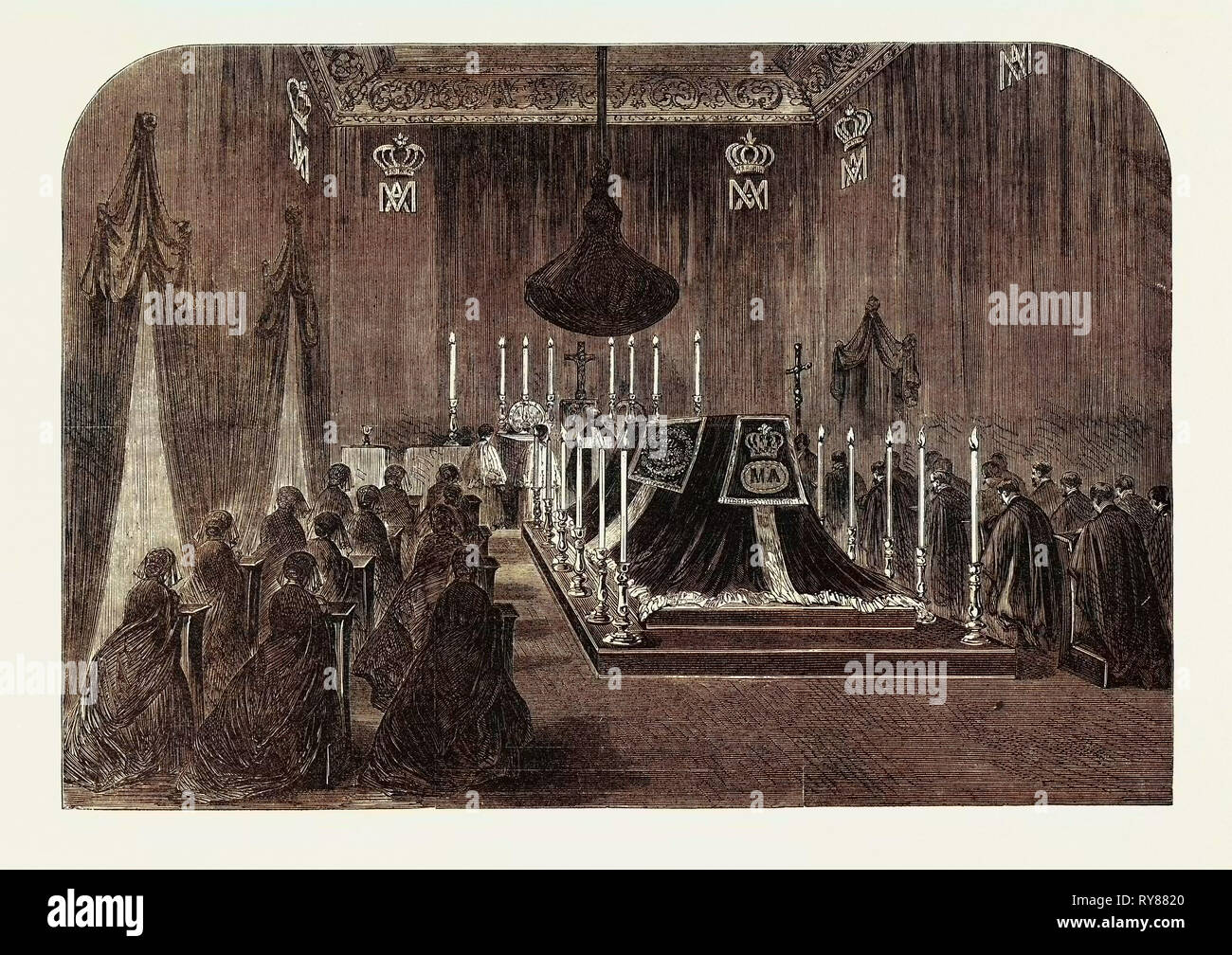 The Funeral of Queen Marie Amelie The Last Solemn Service in the