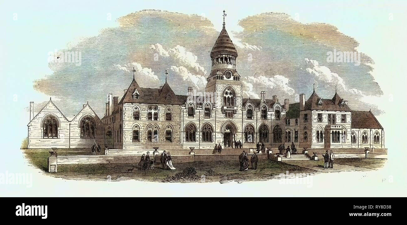Wesleyan Methodist College Headingley Near Leeds UK 1869 Stock Photo