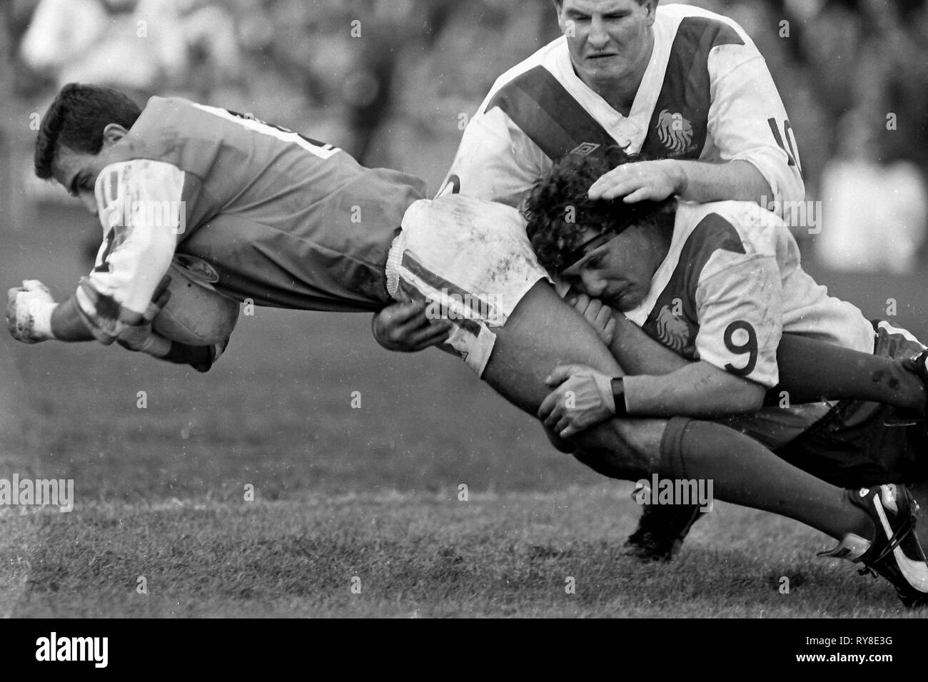 Great Britain v France 1st Test 1987 Stock Photo