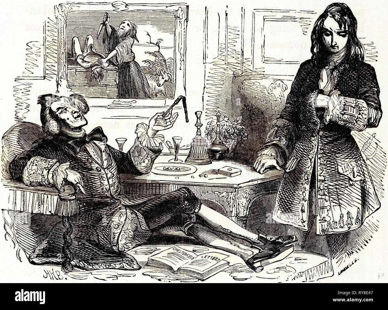 Charles Dickens Barnaby Rudge 1841 Illustration 19th Century Stock ...