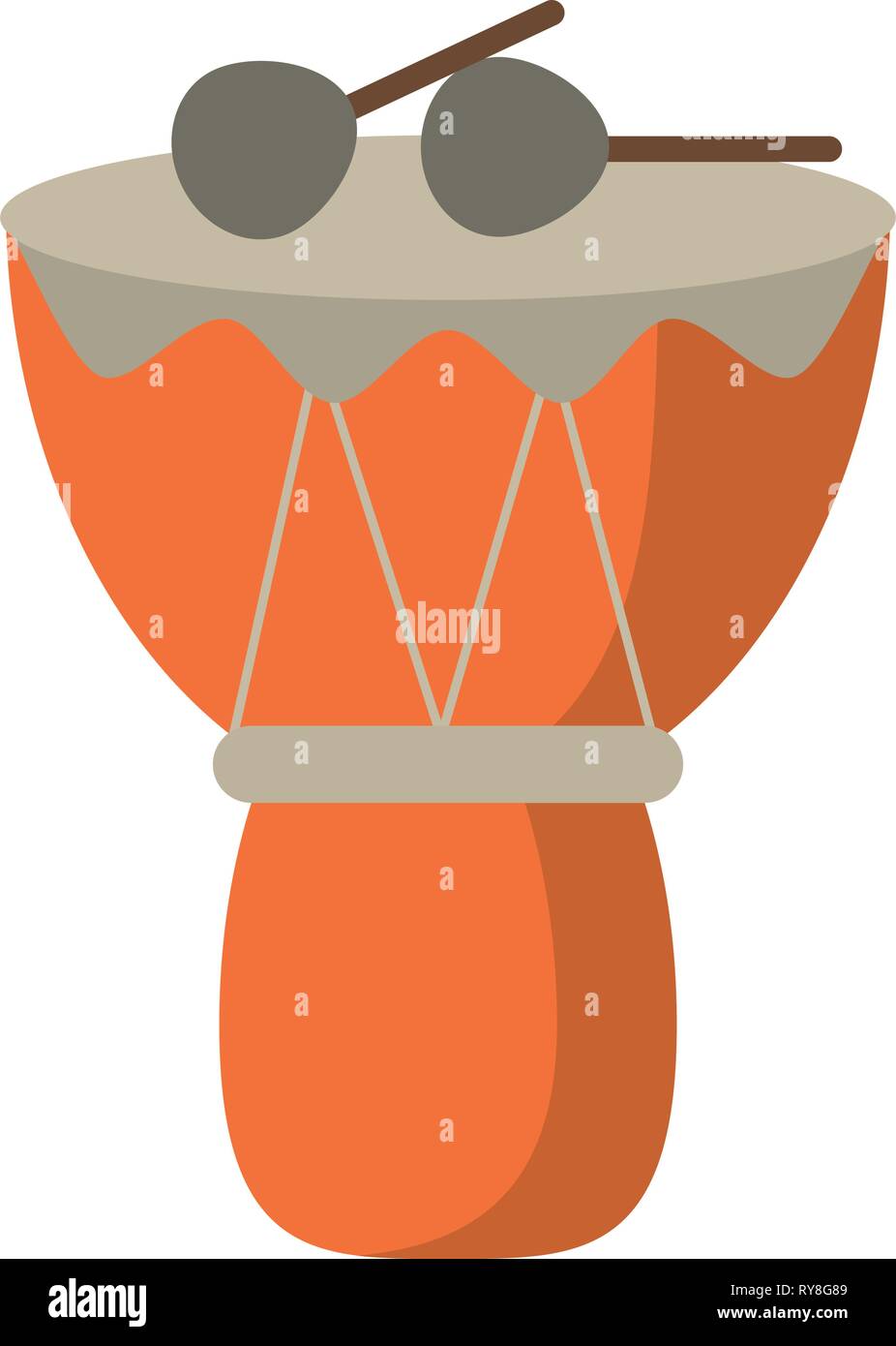 drum and sticks african music instruments Stock Vector Image & Art - Alamy