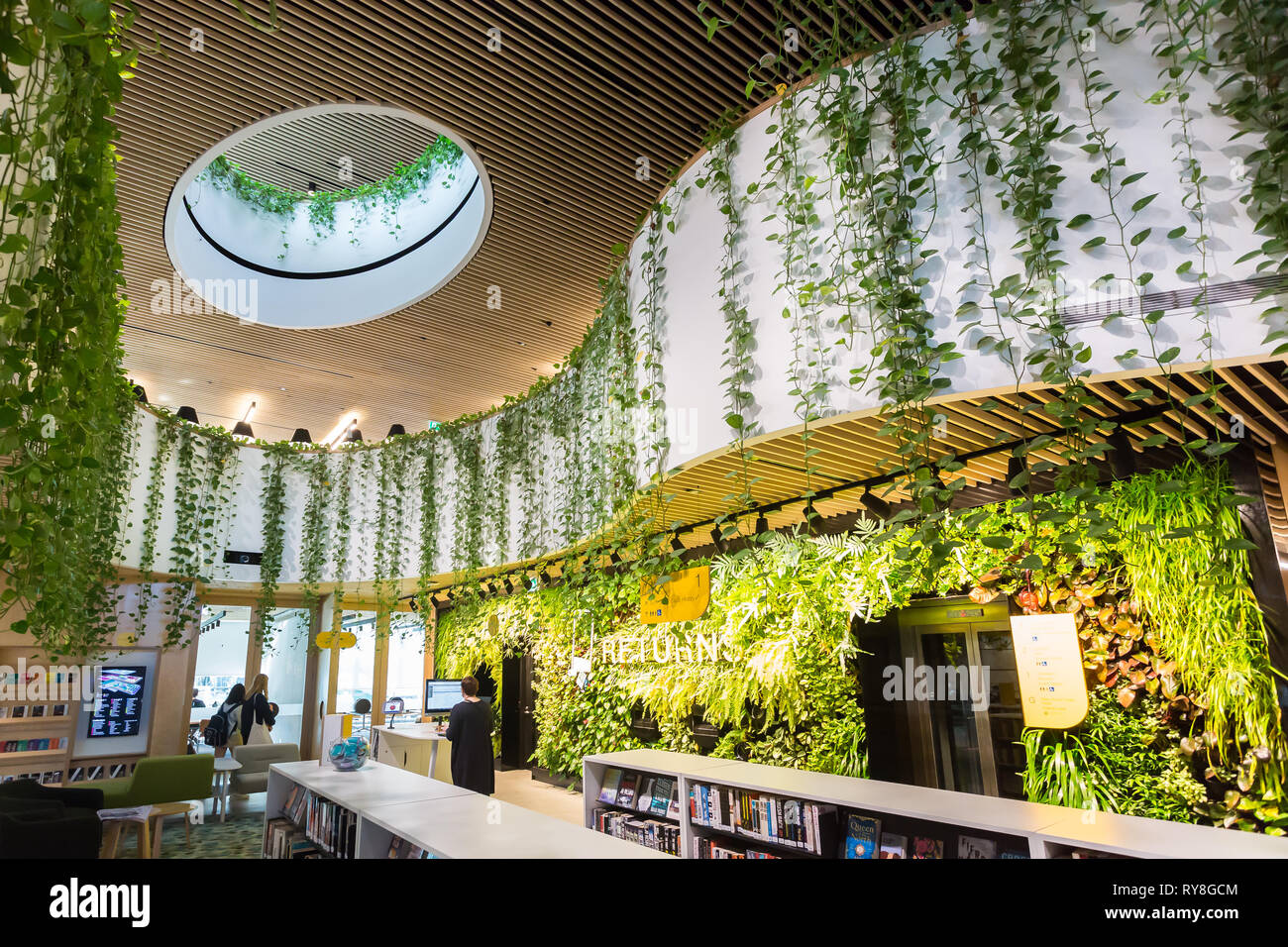 Woollahra library is totally unique in that it is surrounded by