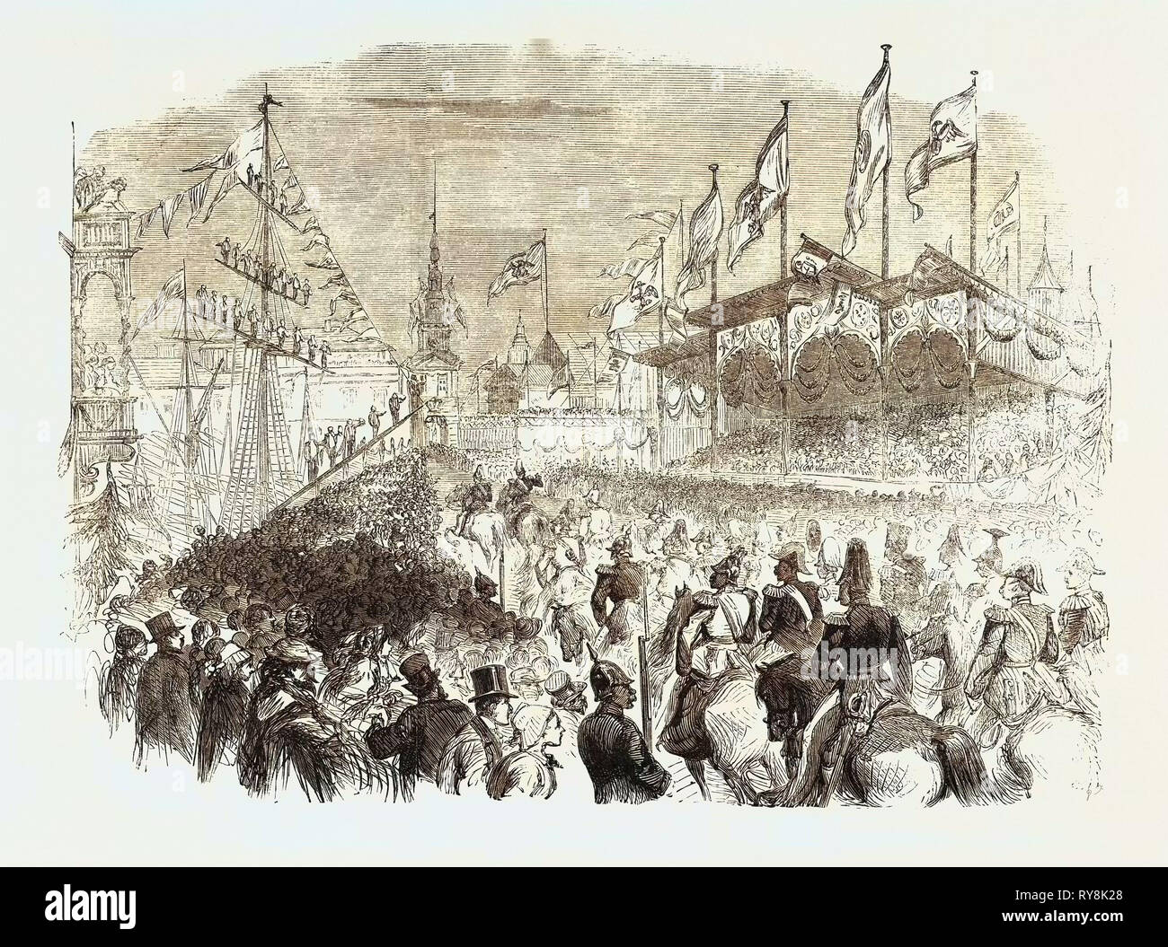 Entry of the King of Prussia Into Königsberg: The Procession at the Grüne Thor Stock Photo