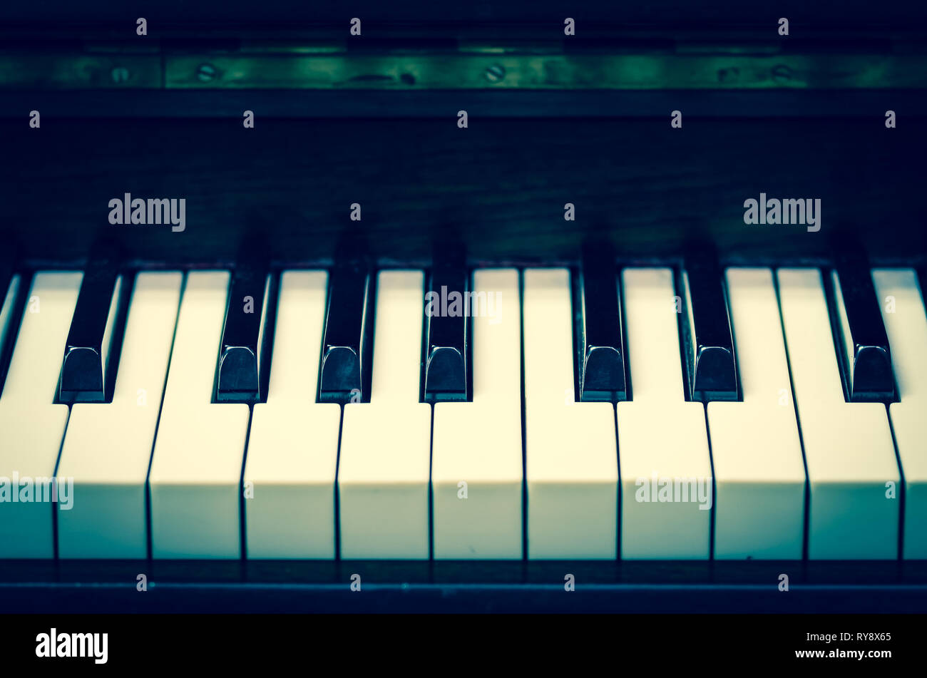 Closeup keyboard of piano, musical instrument Stock Photo - Alamy