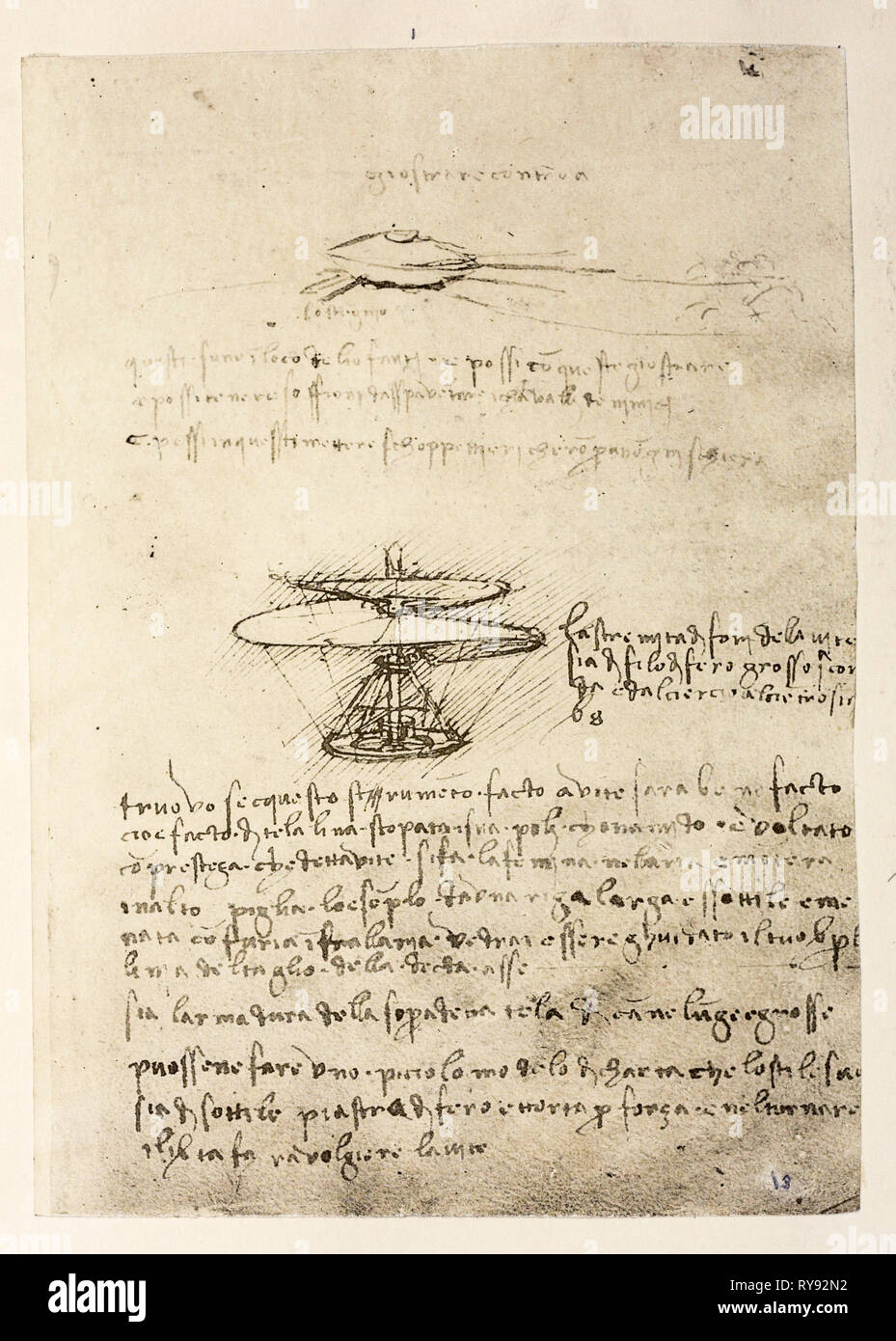 leonardo da vinci helicopter