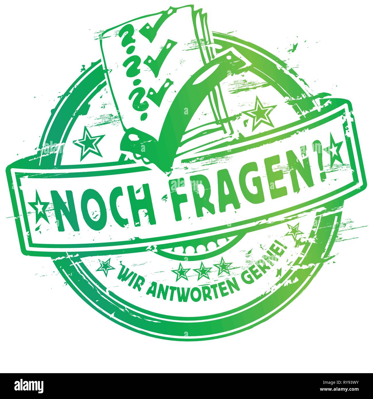 Rubber stamp are there still questions and answers Stock Vector Image