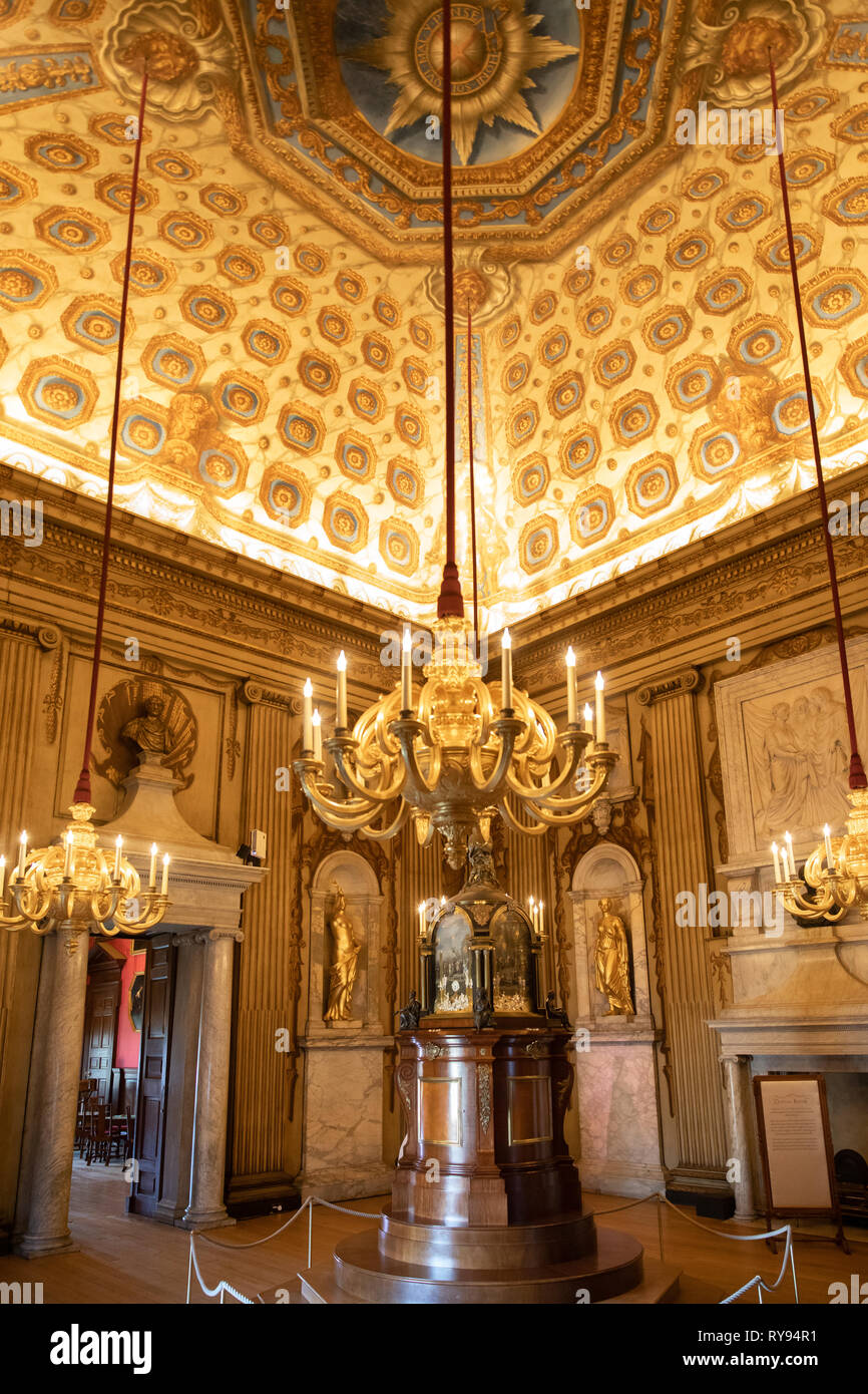 The Cupola Room Inside Kensington Palace London Uk Stock