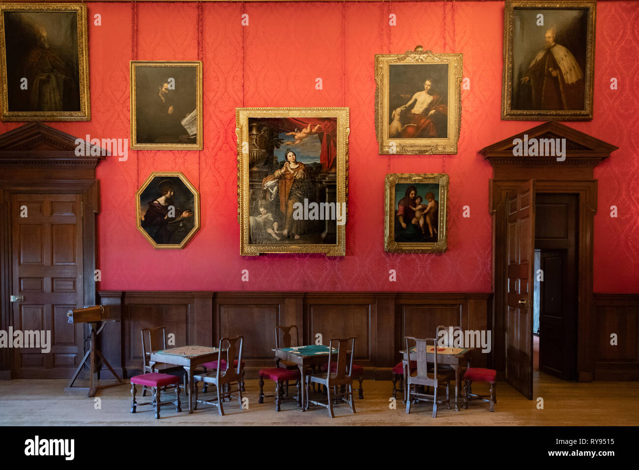 The King's drawing room inside Kensington Palace, London, Uk Stock Photo