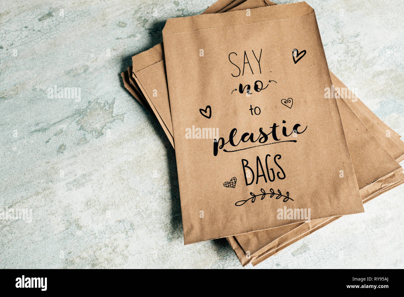Say no to plastic bags hi-res stock photography and images - Alamy