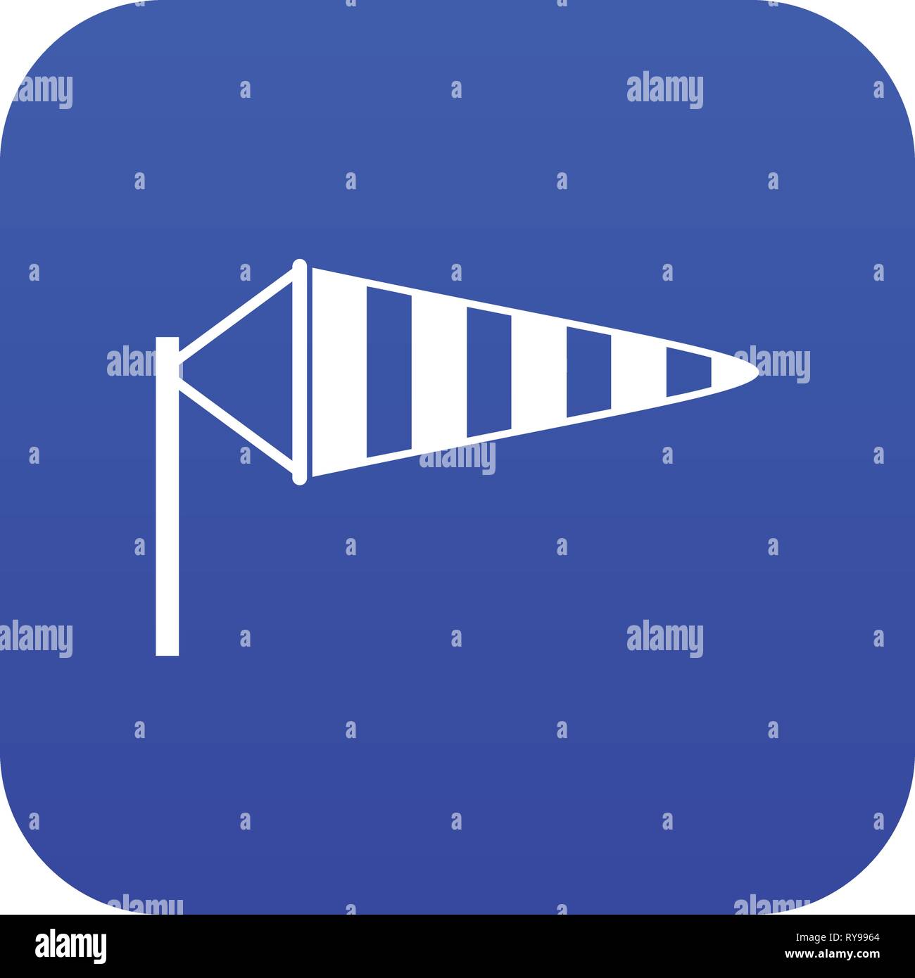 Windsock icon digital blue Stock Vector Image & Art - Alamy