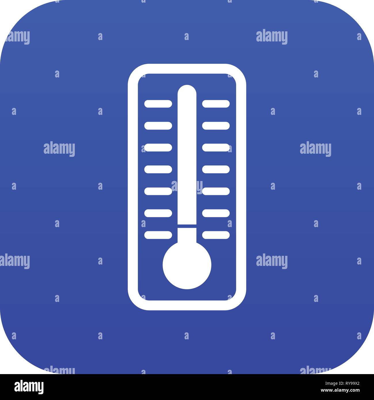 Cold thermometer icon digital blue Stock Vector Image & Art - Alamy