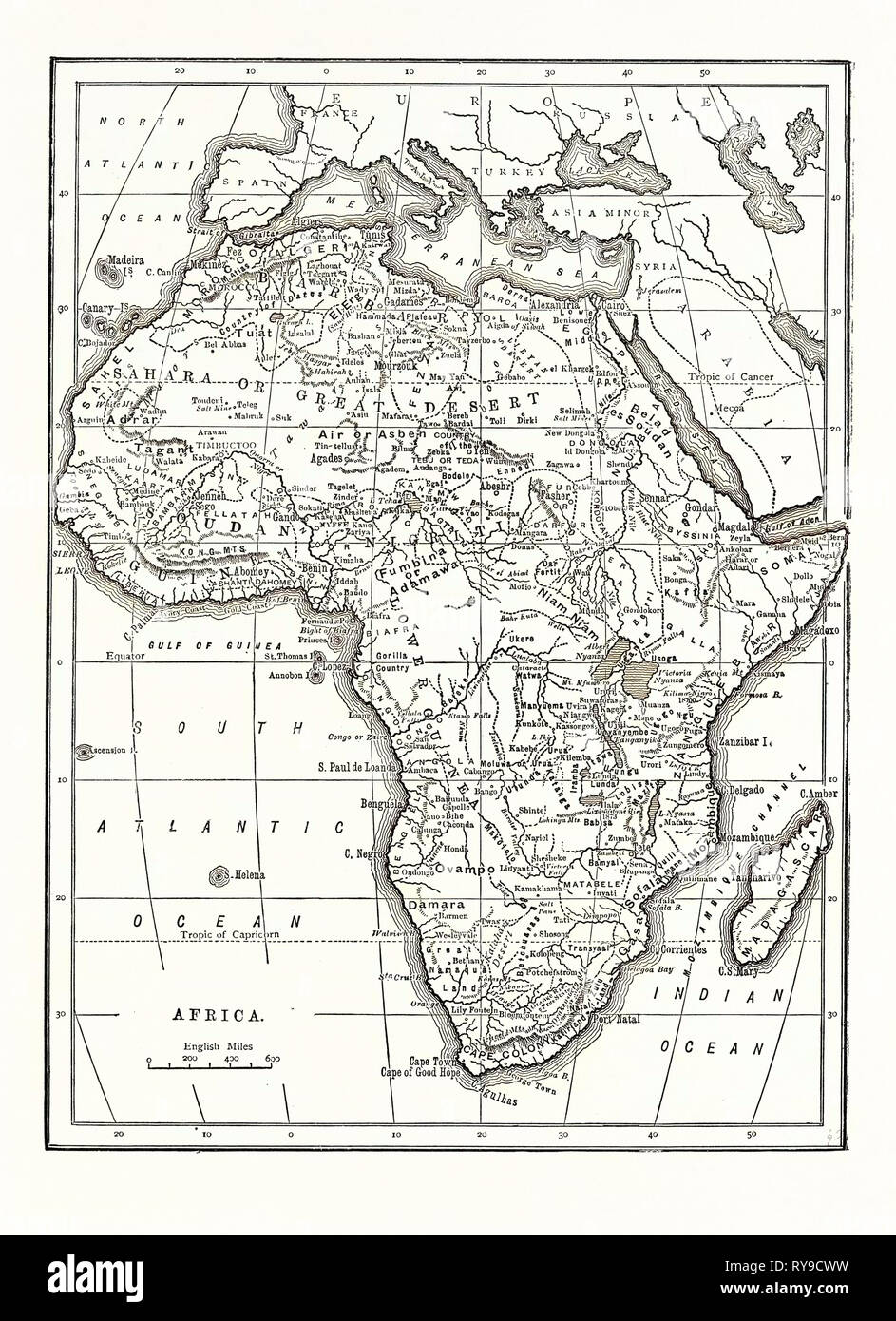 Map africa 19th century hires stock photography and images Alamy