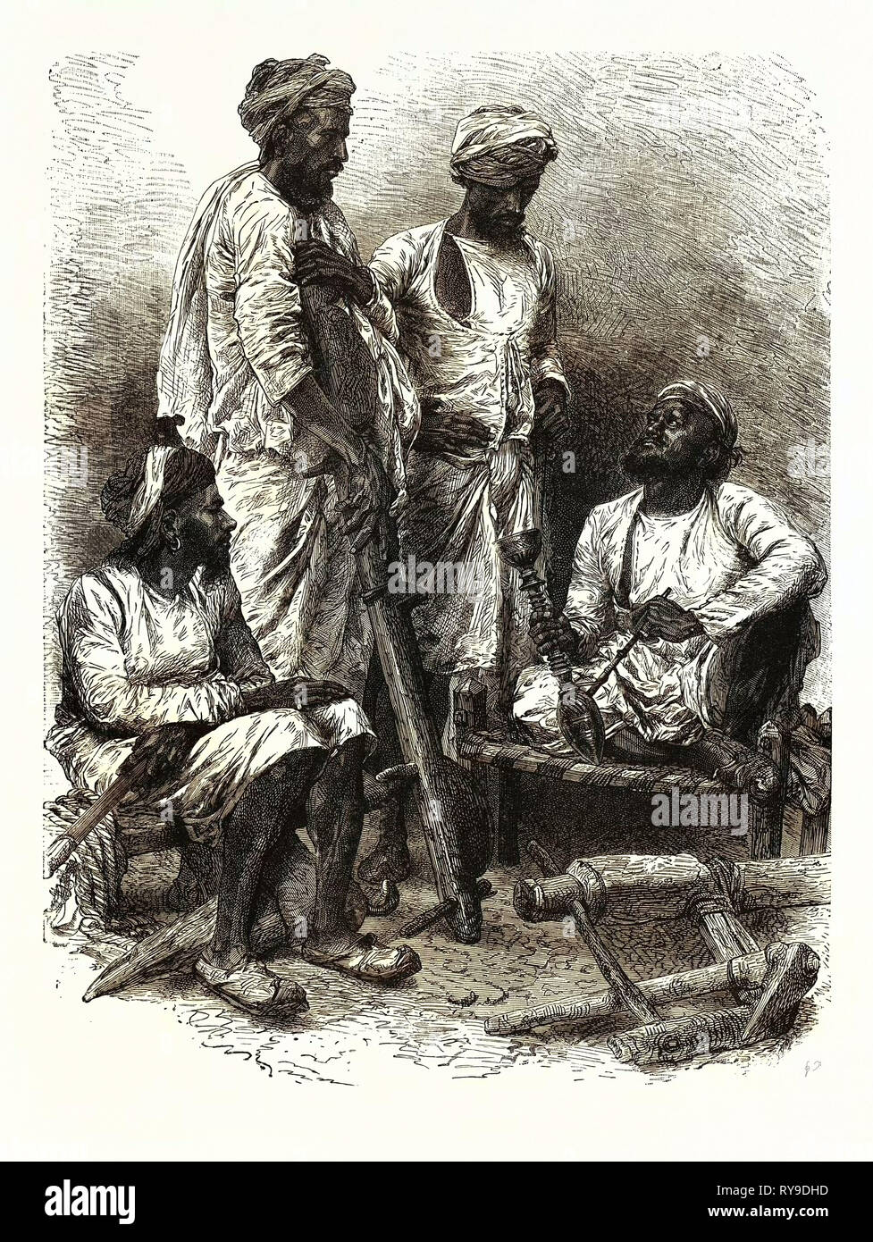 Jat Zemindars (Crown Lessees) and Ryots (Peasants Stock Photo Alamy