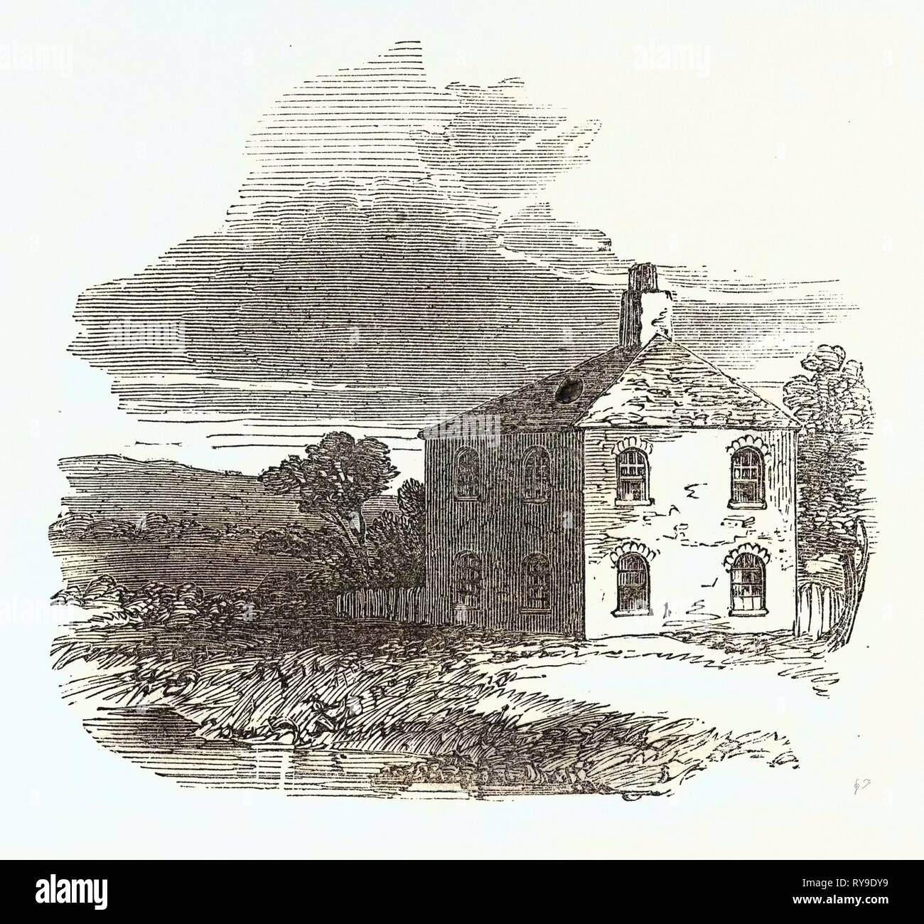 Birthplace of the Late Sir Robert Peel, Bart., Near Bury, Lancashire, UK. Sir Robert Peel, 1st Baronet (25 April 1750  3 May 1830), Was a British Politician and Industrialist and One of Early Textile Manufacturers of the Industrial Revolution. Britain, British, Europe, United Kingdom, Great Britain, European Stock Photo