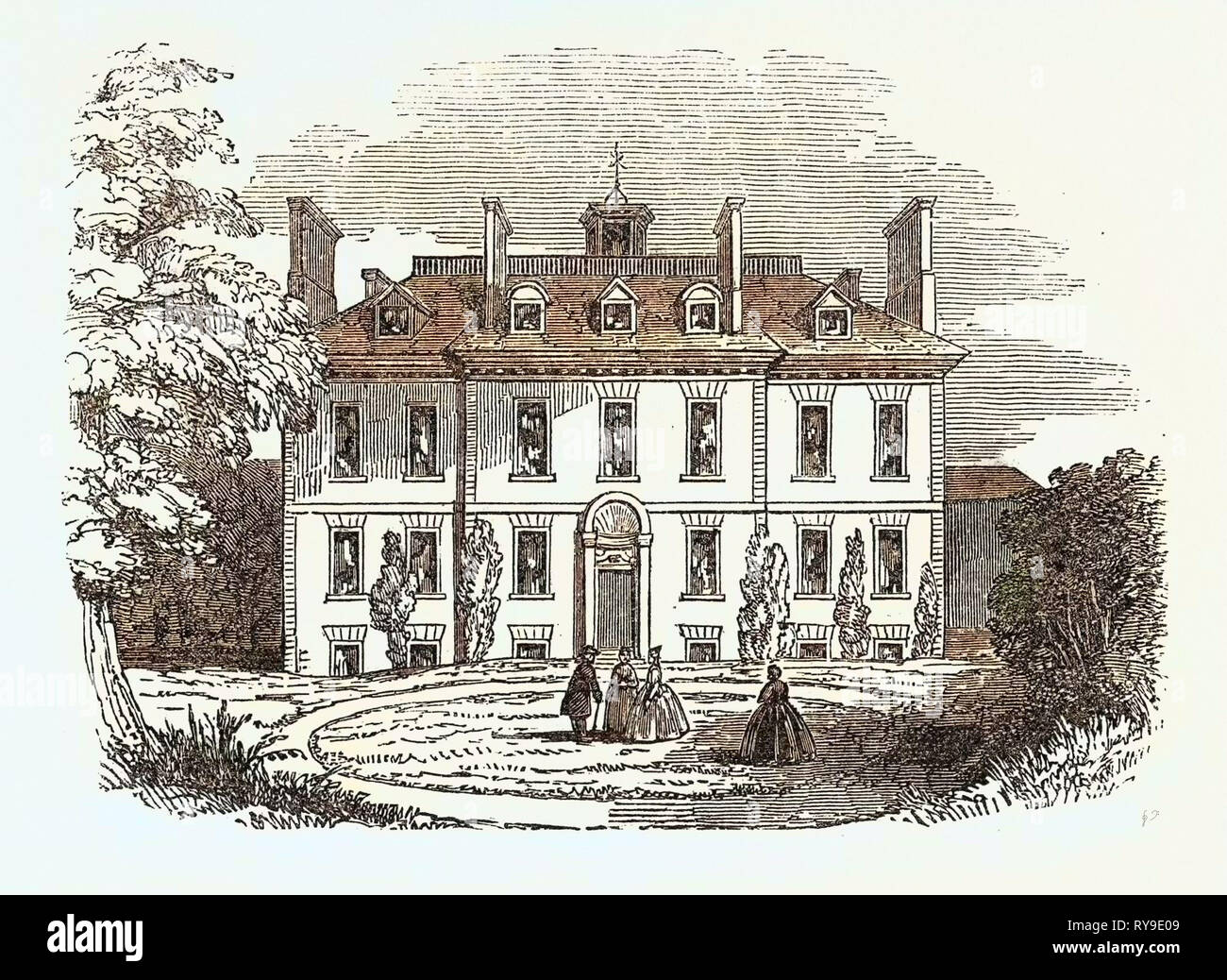 Abney House, Stoke Newington, a District in the London Borough of Hackney. UK, Britain, British, Europe, United Kingdom, Great Britain, European Stock Photo