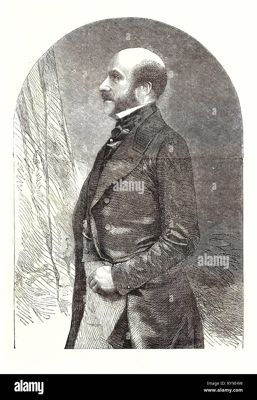 His Excellency Count De Morny, French Ambassador Extraordinary at the Russian Coronation. Charles Auguste Louis Joseph Demorny/De Morny, 1er Duc De Morny, 15 16 September 1811, Switzerland  10 March 1865, Paris,  Was a French Statesman. France Stock Photo