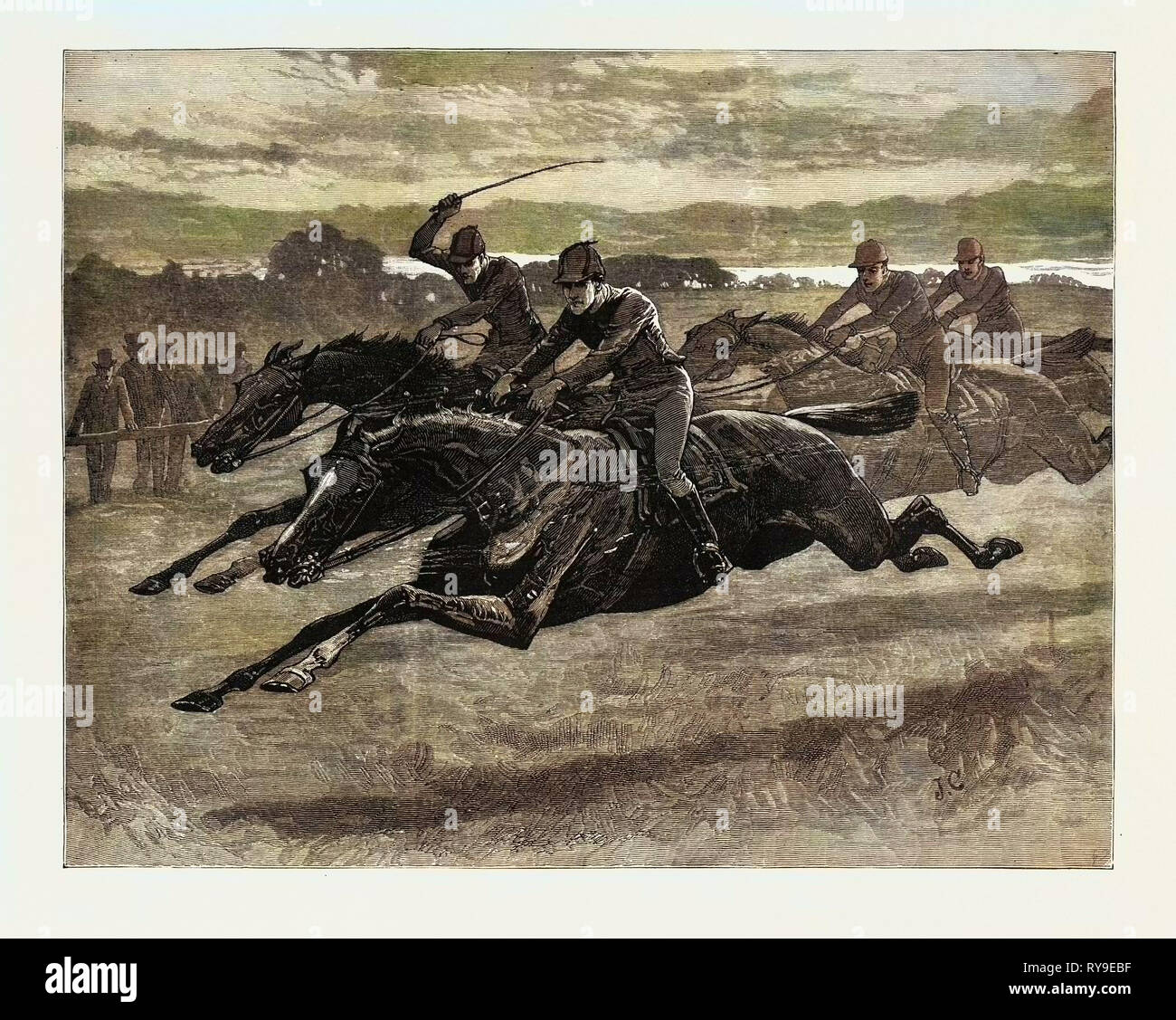 19th century horse racing britain hi-res stock photography