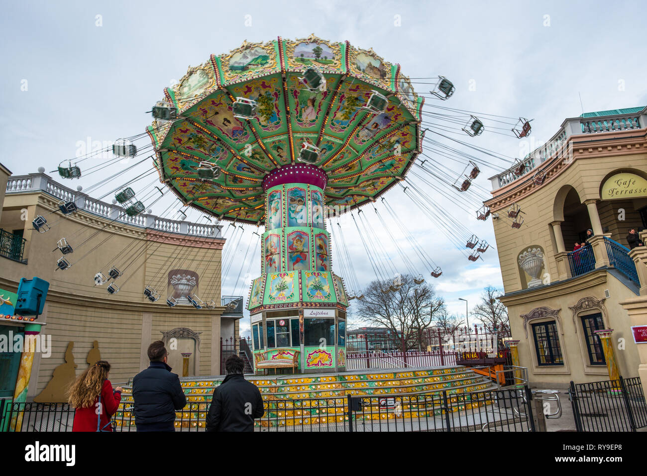 Prater amusements park, Leopoldstadt, Vienna, Austria. Stock Photo