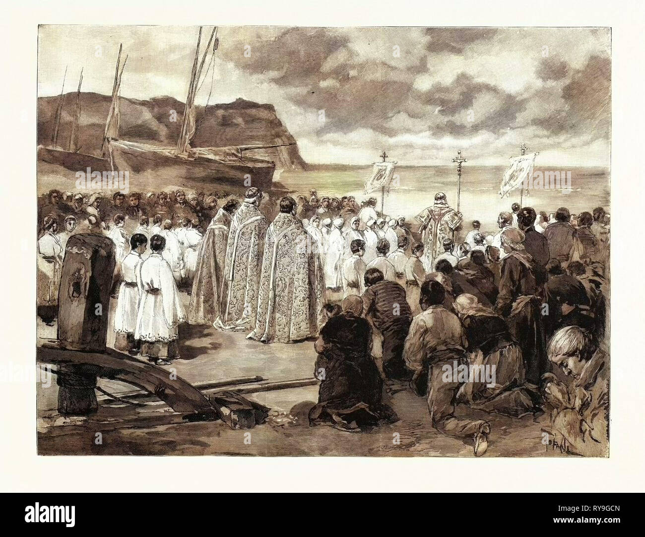 Ascension Day at Etretat: The Ceremony of Blessing the Sea, France