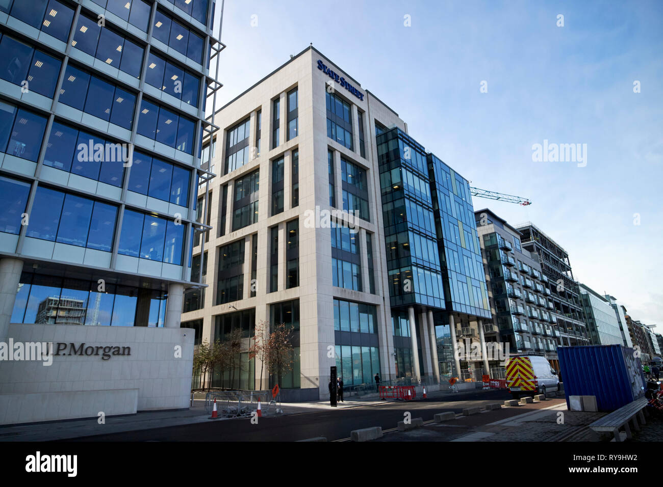 state street corporation international ireland offices and jp morgan offices Dublin Republic of Ireland Europe Stock Photo