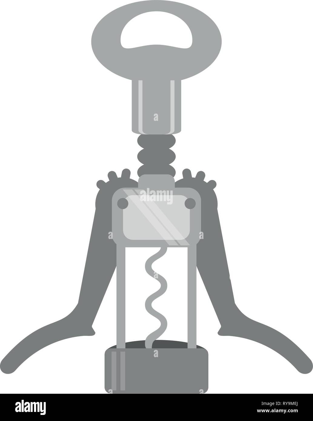 Wine corkscrew symbol isolated Stock Vector Image & Art - Alamy