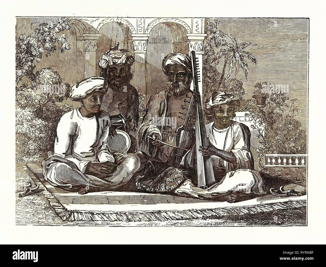 ITINERANT MUSICIANS OF INDIA Stock Photo