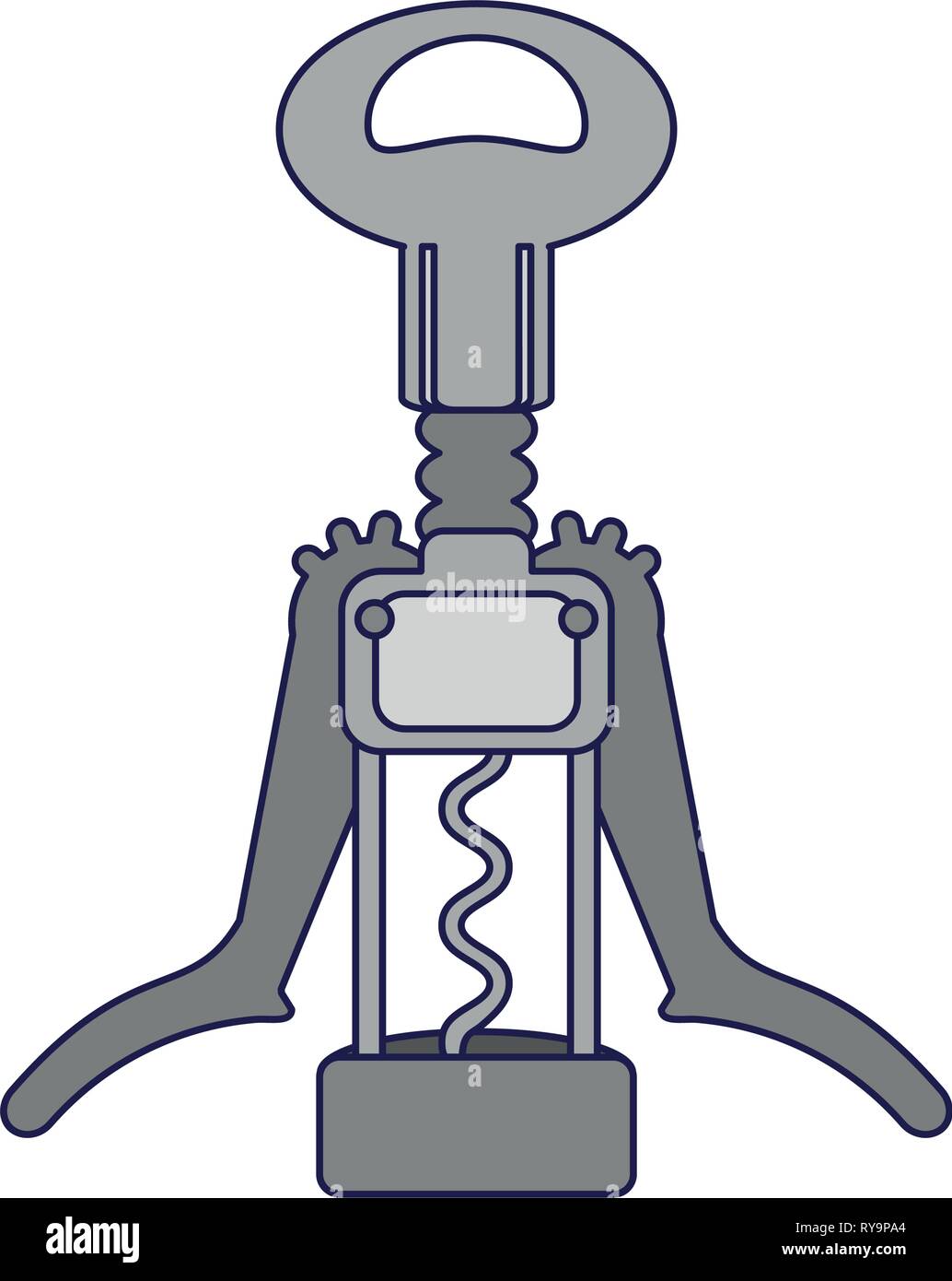 Wine corkscrew symbol isolated Stock Vector Image & Art - Alamy