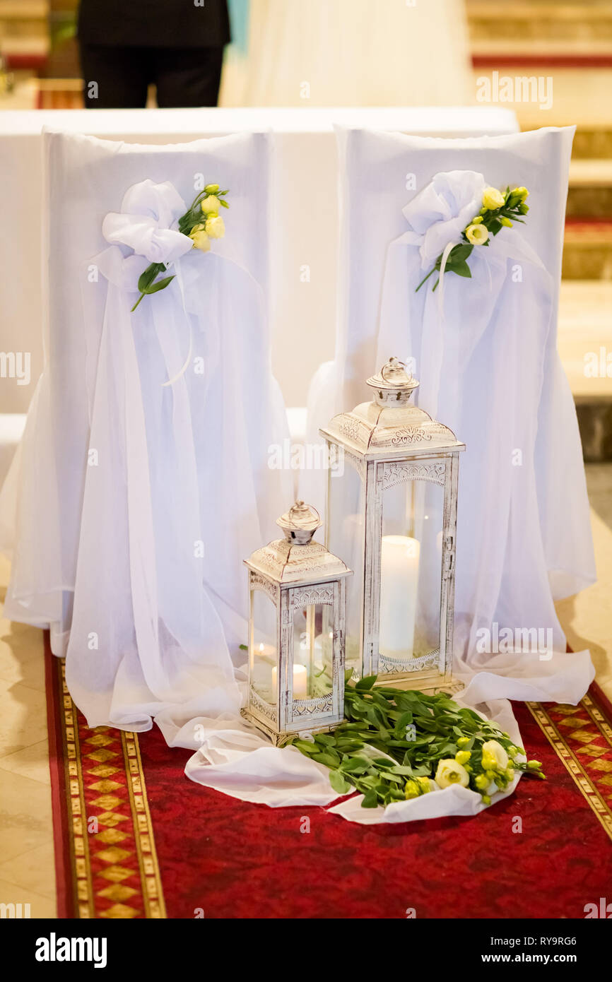 Christian wedding decoration in Trivandrum | wedding stage at Kottackattu  convention center - YouTube