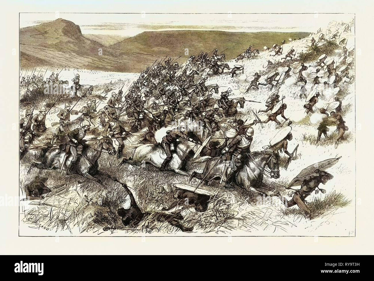 The Zulu War Charge of the Seventeenth Lancers at the Battle of