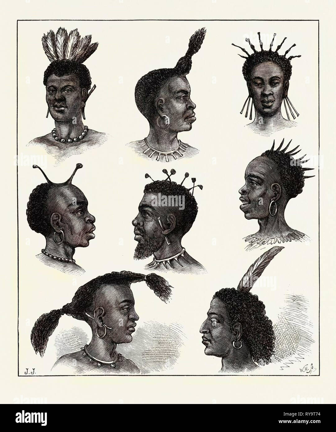 Natives illustration africa hi-res stock photography and images - Alamy