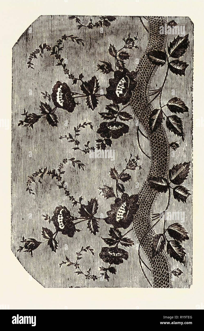 Pattern, Swiss Silk, Canton of Zurich, Switzerland Stock Photo