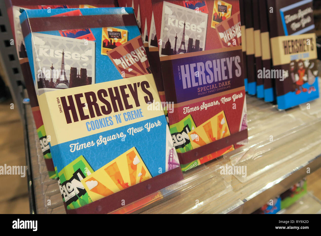 Hershey's Chocolate World Times Square, New York City, USA Stock Photo