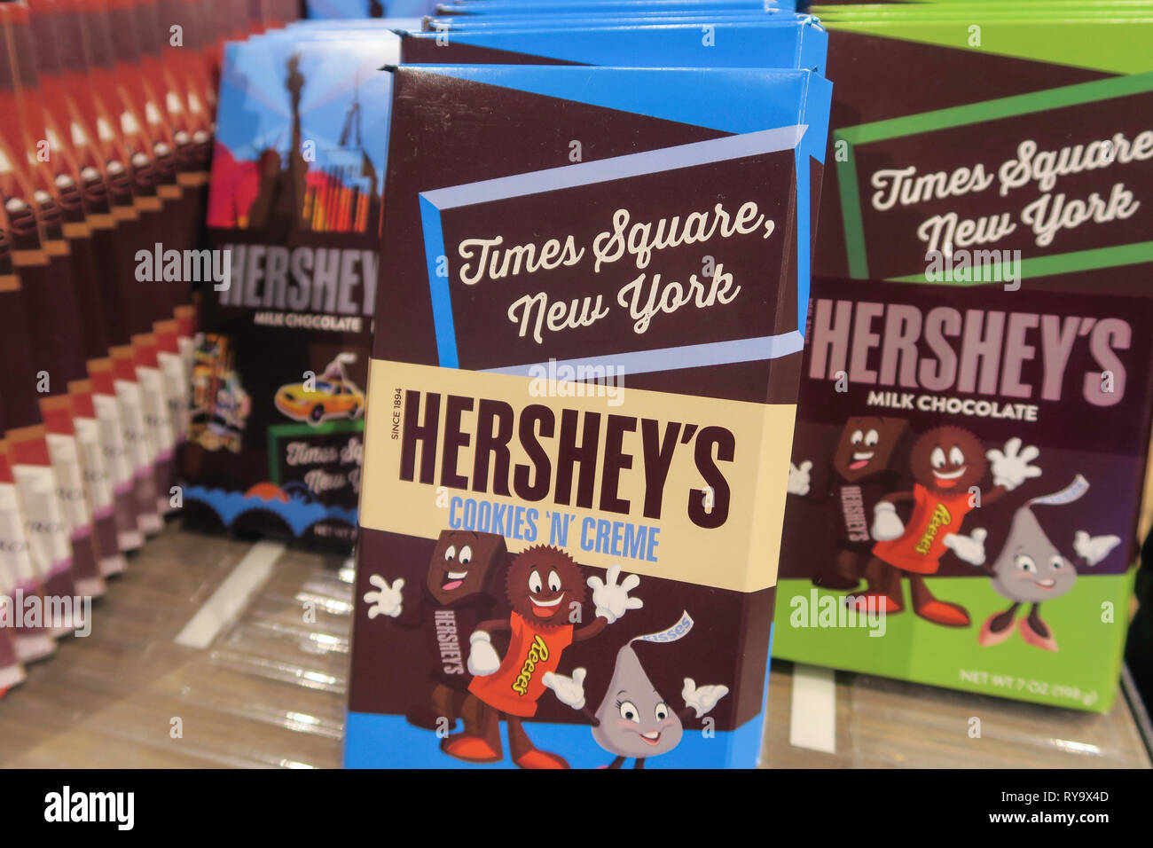 Hershey's Chocolate World Times Square, New York City, USA Stock Photo