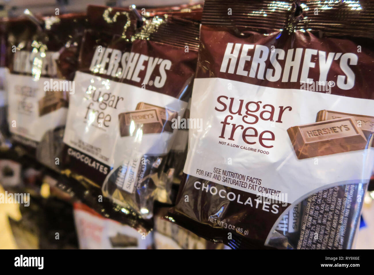 Hershey's Chocolate World Times Square, New York City, USA Stock Photo