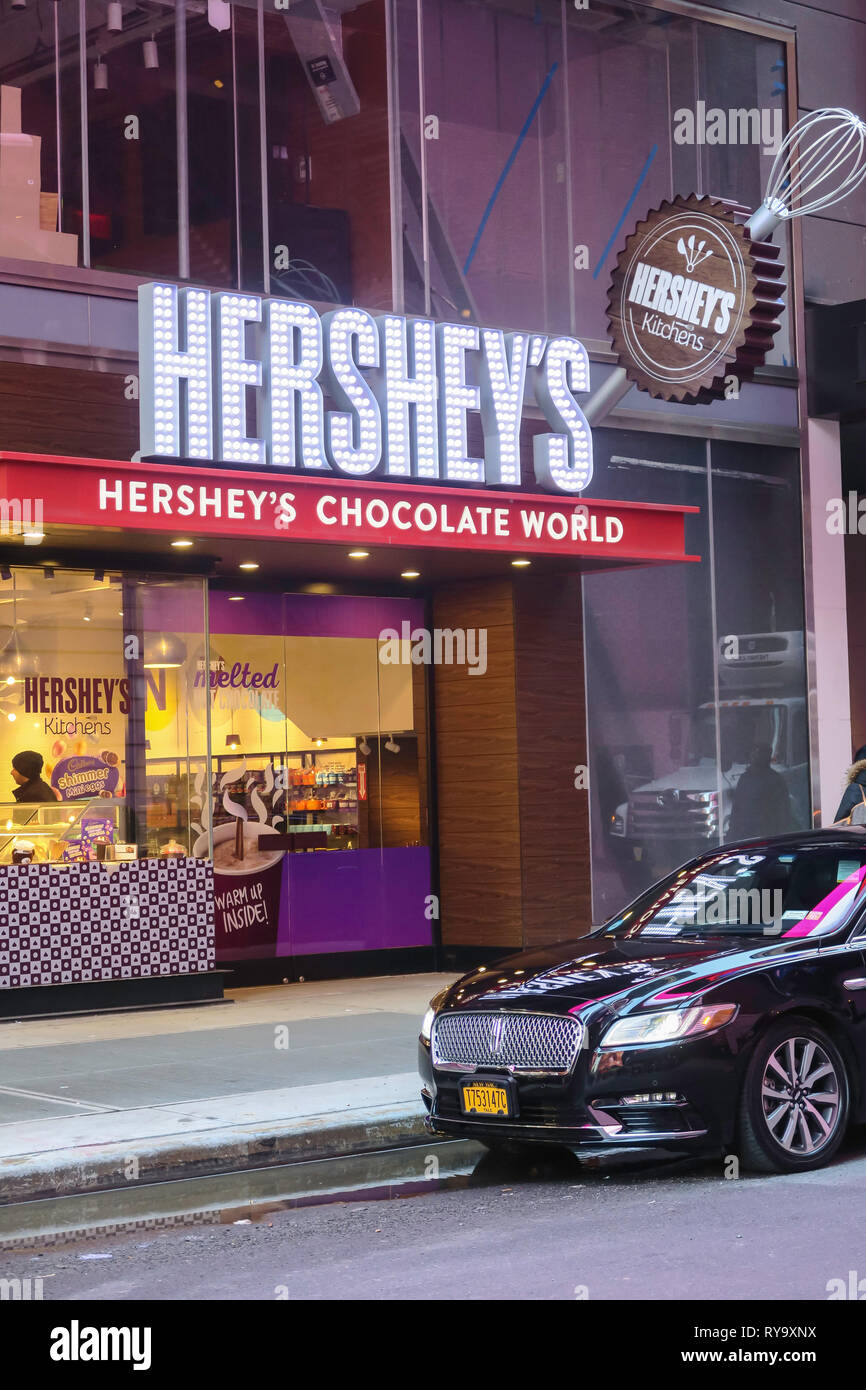 Hershey's Chocolate World Times Square, New York City, USA Stock Photo