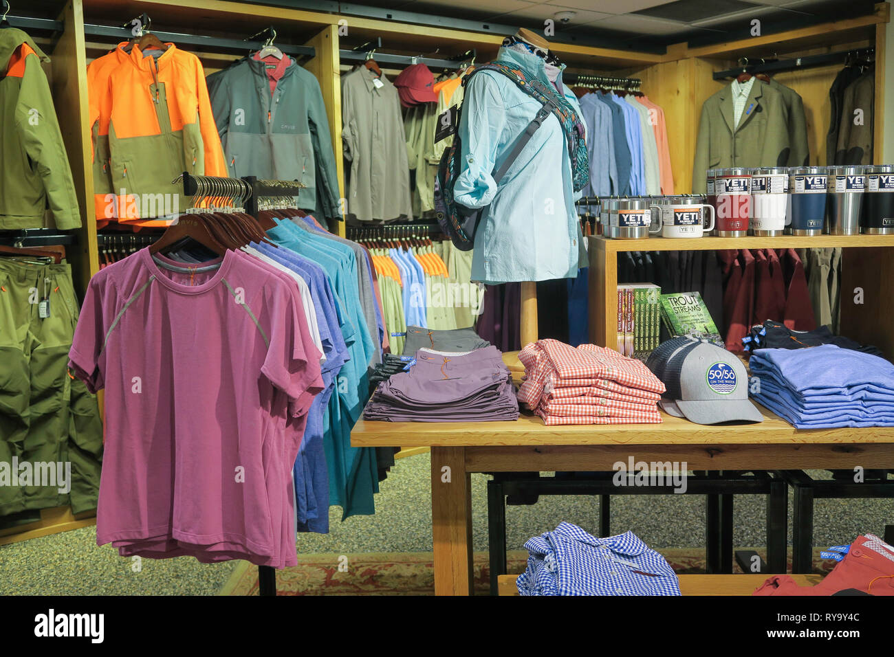 Orvis Fifth Avenue Store Interior, New York City, USA Stock Photo Alamy