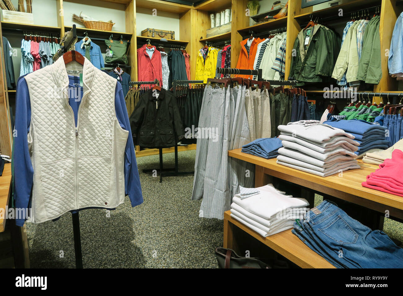 Orvis Fifth Avenue Store Interior, New York City, USA Stock Photo Alamy