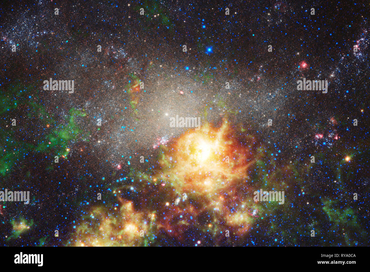 Nebulae an interstellar cloud of star dust. Elements of this image