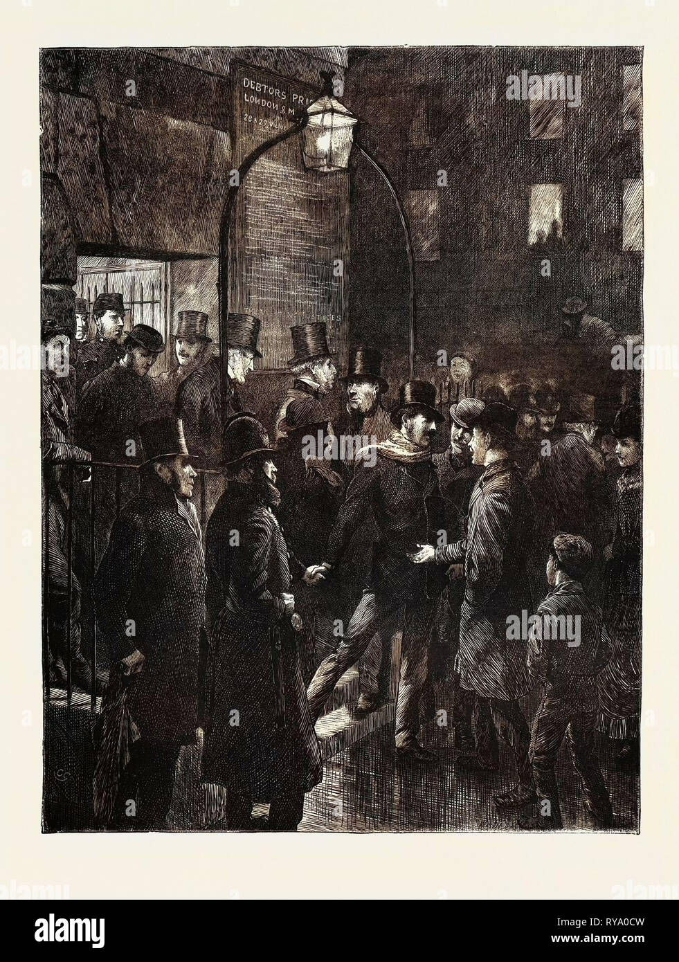 Whitecross Street Prison, London, 1870, UK Stock Photo